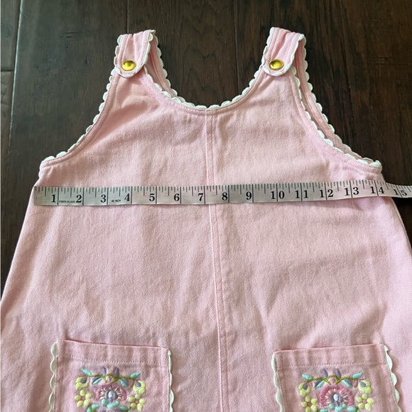 Louise Misha Girls Romper w/floral pockets Size 8 - Picture 7 of 8